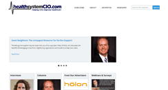 Desktop Screenshot of healthsystemcio.com
